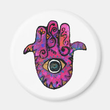 **PINK HAMSA** FRIDGE MAGNETS