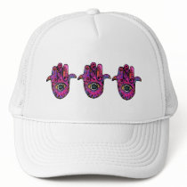 **PINK HAMSA** TRUCKER HAT