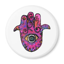 **PINK HAMSA** FRIDGE MAGNETS