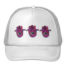**PINK HAMSA** TRUCKER HAT