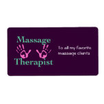 Pink Hand Prints Label