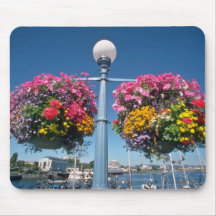 Pink Hanging flowers, Victoria flowers Mouse Pads