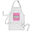 Pink Happy Birthday Apron by floatinglemons Pink Happy Birthday Apron