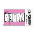 Pink Happy Birthday Stamp by floatinglemons Pink Happy Birthday Stamp