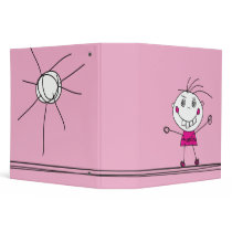 pink happy monster enjoys sunshine binder binders