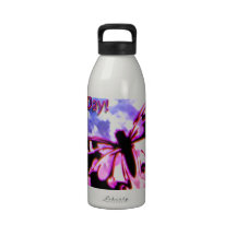 Pink Happy Mother's Day Design Reusable Water Bottles