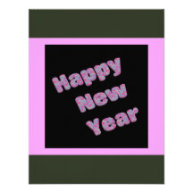 pink Happy New Year Custom Invite