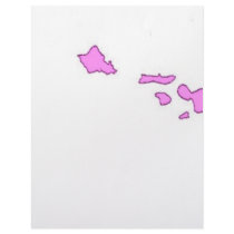 pink hawaiian island letterhead template