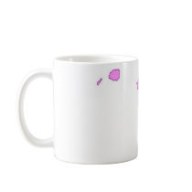 pink hawaiian island mug