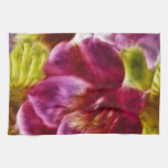 Pink Hawaiian Painted  Hibiscus Kitchen Towel
