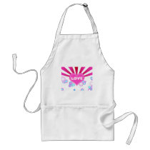 Pink heart aprons