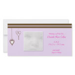 PInk Heart Baby Announcement Photo Cards