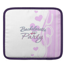 pink heart bachelorette party bridal shower sleeve for iPads