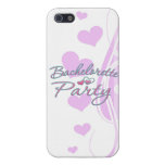 pink heart bachelorette party bridal shower iPhone 5 covers