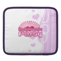 pink heart bachelorette party cute bridal sleeves for iPads
