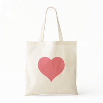 Pink Heart Tote Bag