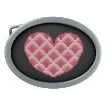 Pink Heart Belt Buckle