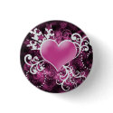Pink Heart buttons by Krissy_B Pink Heart buttons