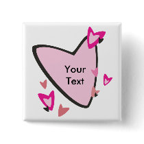 Pink Heart Button