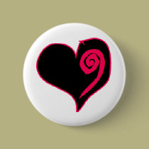 Pink Heart buttons