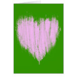 Pink Heart Greeting Card