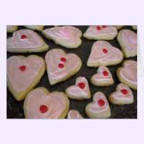 Pink Heart Cookies cards