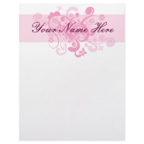 Pink Heart Customized Letterhead