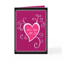 Pink heart design - Card by cycreation Pink heart design - Card
