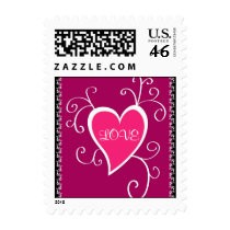 Pink heart design - Postage postage by cycreation Pink heart design - Postage postage