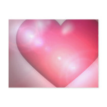Pink Heart Design Postcard