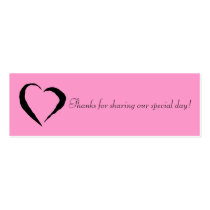 Pink Heart Favor Tag business cards by whupsadaisy Pink Heart Favor Tag business cards