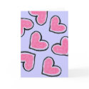 PINK HEART greeting card