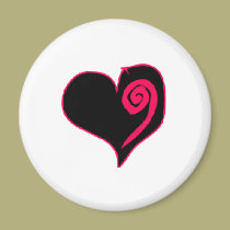 Pink Heart magnets