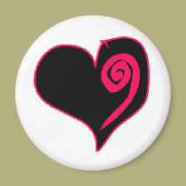 Pink Heart magnets
