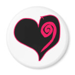 Pink Heart magnets