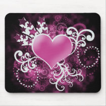 Pink Heart mousepads by Krissy_B Pink Heart mousepads