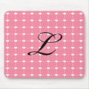 Pink Heart Mousepad