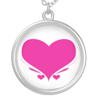 Pink Heart pendant necklace