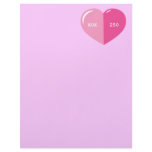 Pink Heart Pill Capsule Custom Letterhead
