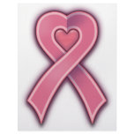 Pink Heart Ribbon letterhead