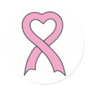 Pink Heart Ribbon Sticker by pinkribbonshirts Pink Heart Ribbon Sticker