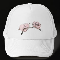 PINK HEART Shape Las Vegas Sunglasses Hat hats