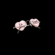 PINK HEART Shape Las Vegas Sunglasses Shirt