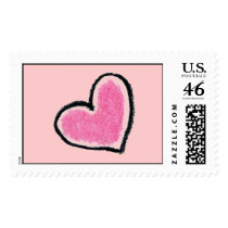 PINK HEART stamp