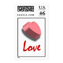 Pink Heart stamp stamps