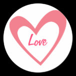 Pink Heart stickers
