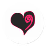 Pink Heart stickers