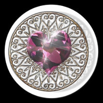 Pink Heart stickers