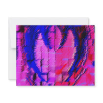Pink HEART - Street SMART invitations by doonagiri Pink HEART - Street SMART invitations