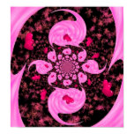 Pink Heart Swirl posters